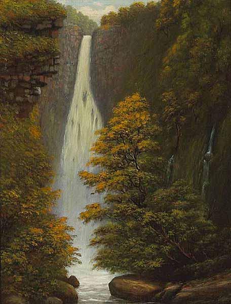 Edward Bailey Falls of Hanapepe, oil painting picture
